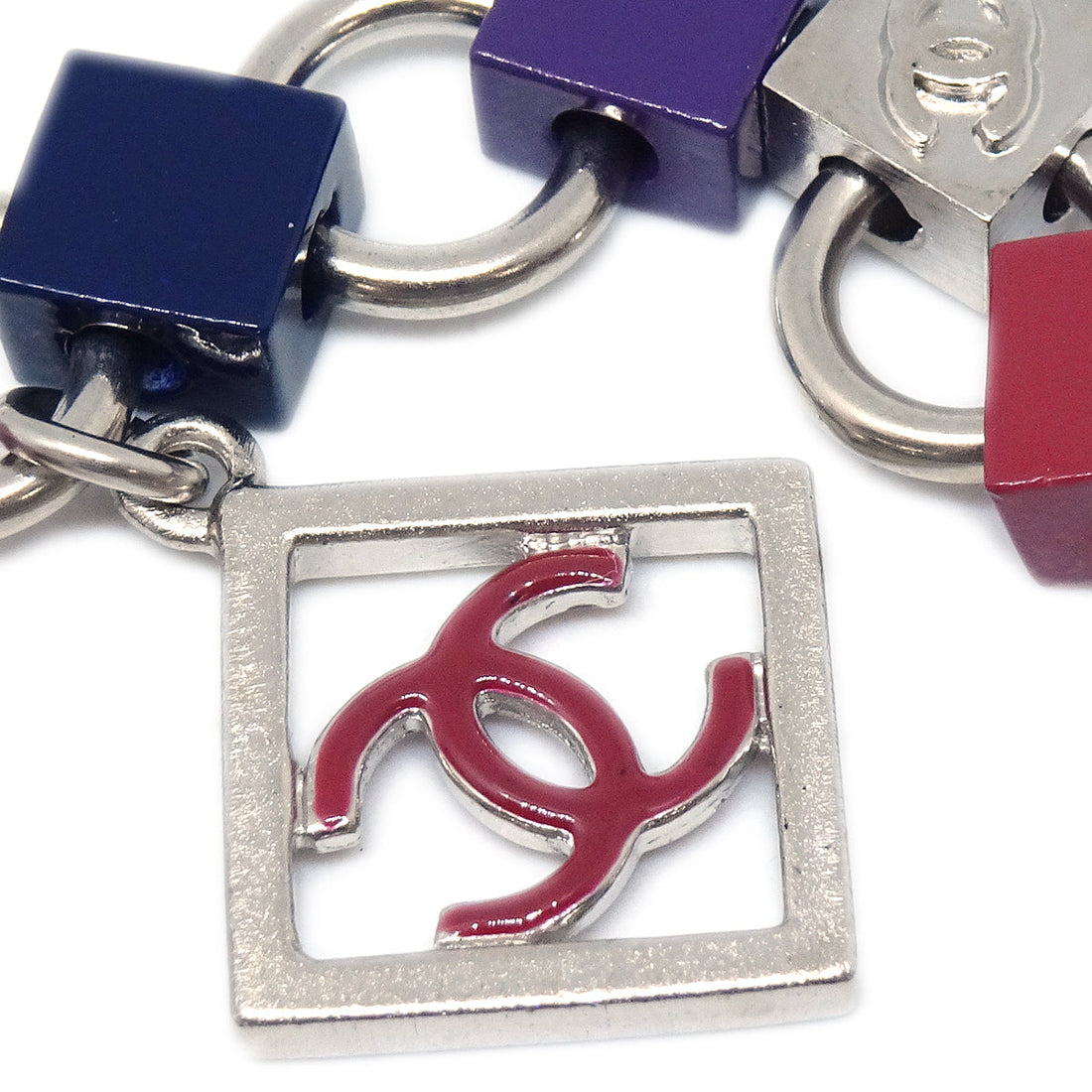 Chanel 2004 Multi-strand CC Silver Necklace