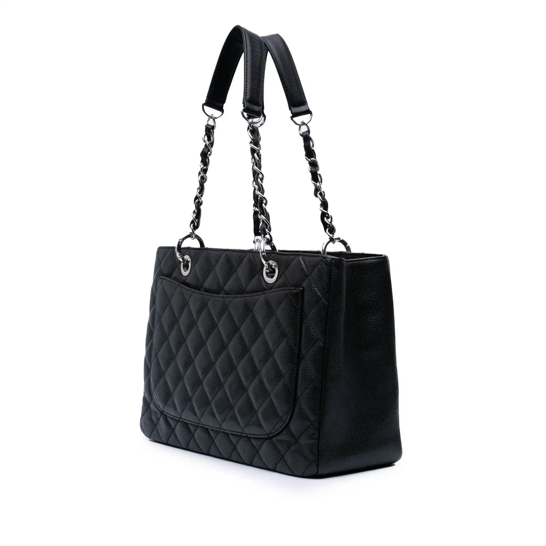 Chanel GST Black Caviar Silver