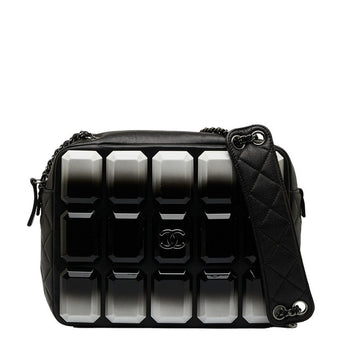 CHANEL Crossbody Bag in Lambskin Gun Metal Black Ladies