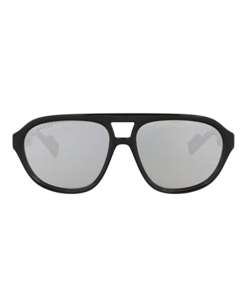 Aviator-Frame Injection Sunglasses