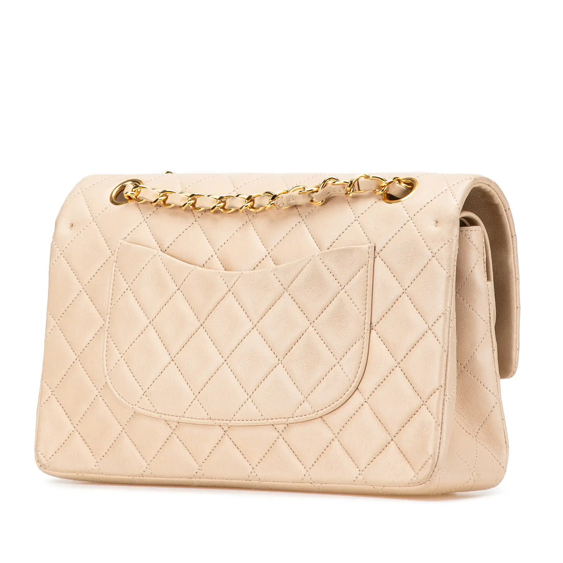Chanel Classic Double Flap Medium Beige Gold