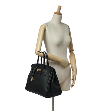 Hermès Birkin Retourne 35 Black Swift Gold