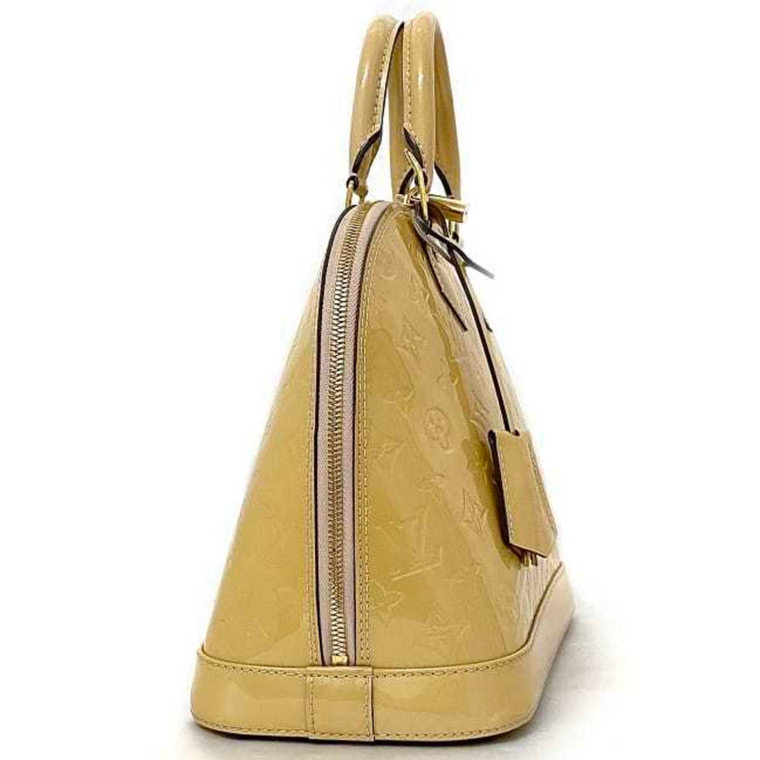 Louis Vuitton Monogram Vernis Citrin yellow  Leather Handbag