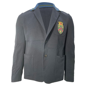 Gucci 2017 Crest Blazer in Black Cotton