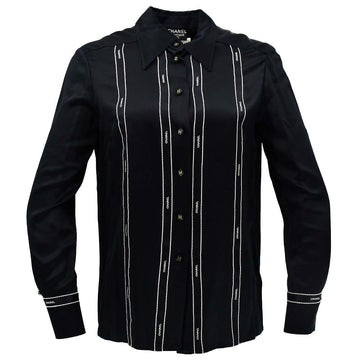 Chanel Blo Shirt Black 94A #38
