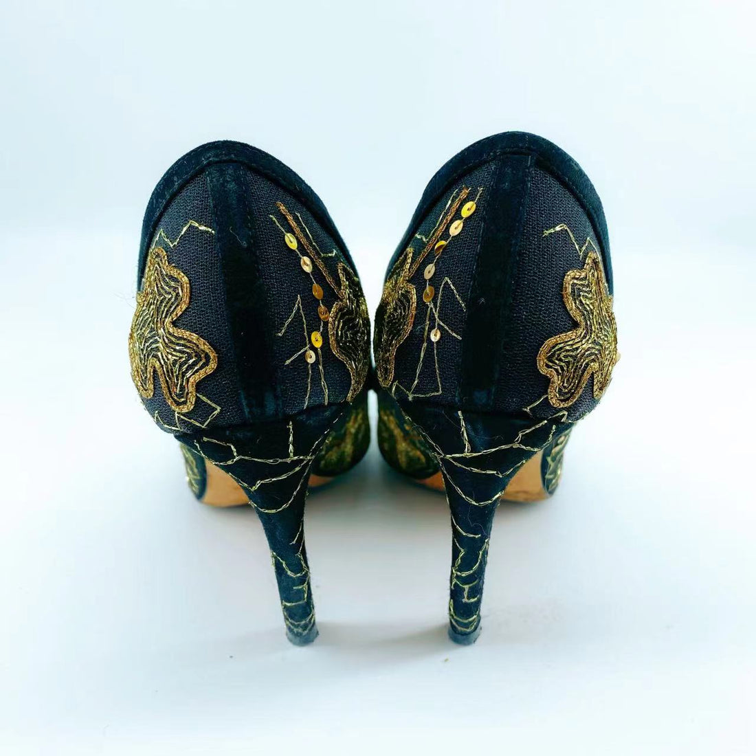 Christian Dior embroidered high heels