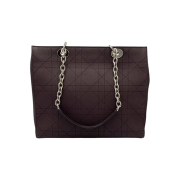 Dior Lady Dior Soft Tote Large Purple Cannage