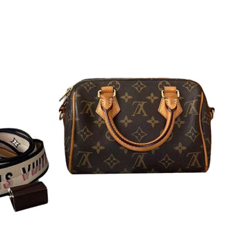 Louis-Vuitton Speedy Bandouliere 20 Monogram Black GHW