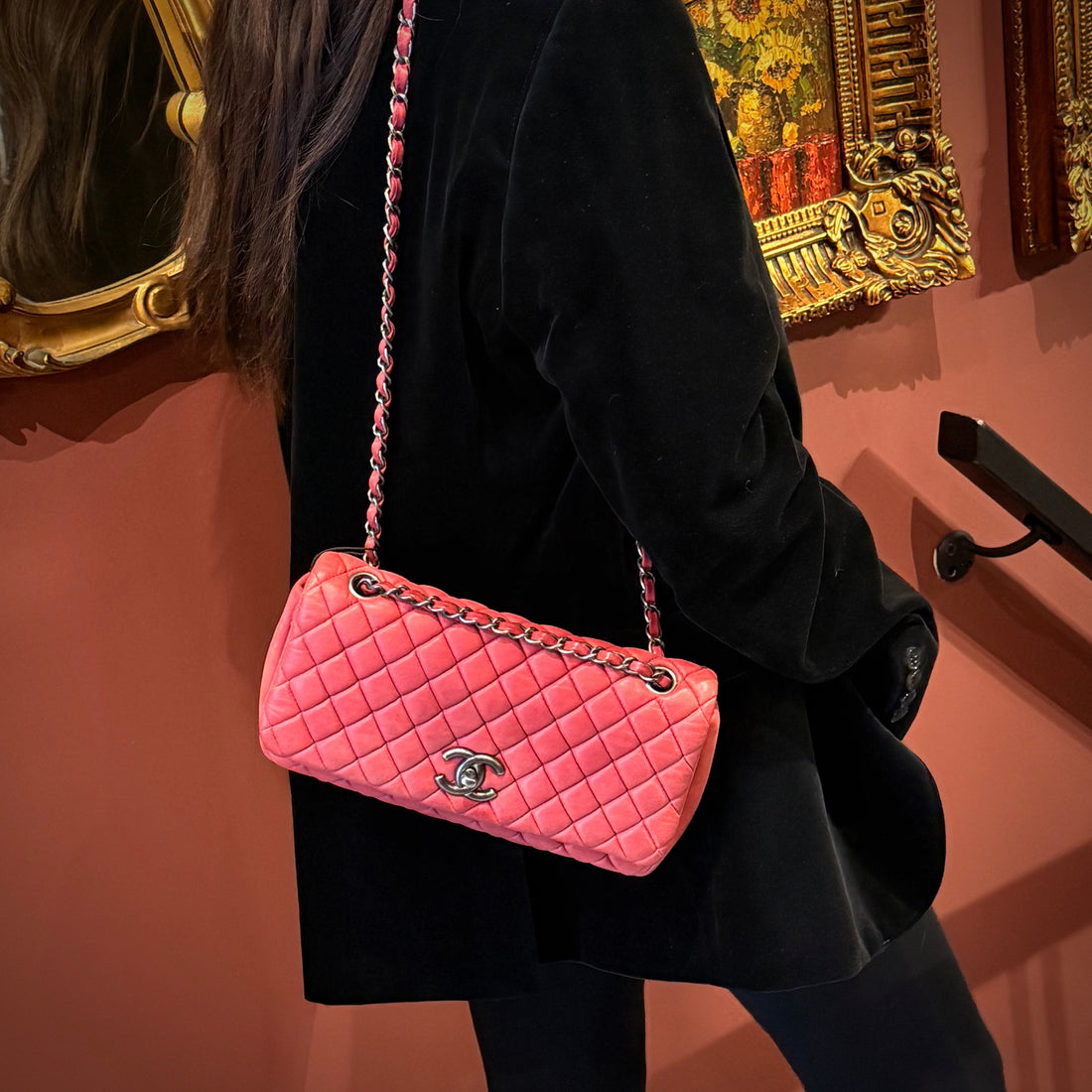 Chanel Iridescent Calfskin New Bubble Quilt Flap Bag