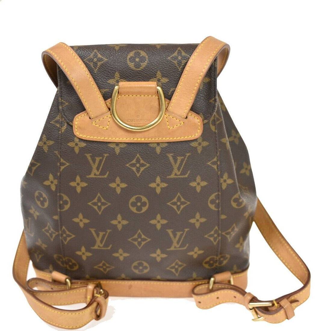 Louis Vuitton Montsouris Mm  Canvas Backpack Bag