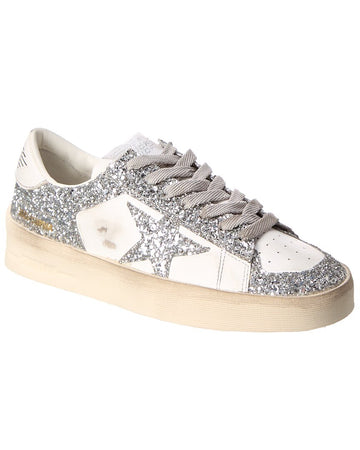 Golden Goose Stardan Glitter & Leather Sneaker