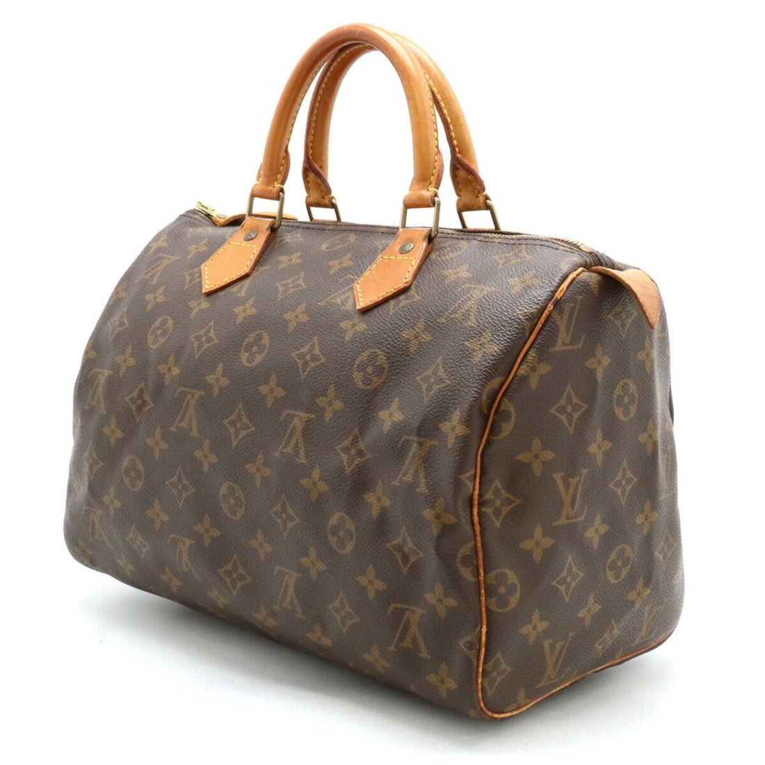 Louis Vuitton Speedy 30  Canvas Handbag