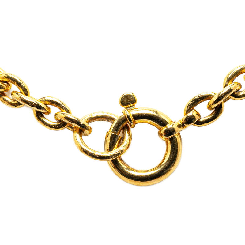 Top Quality Chanel  Triple Coco Mark Gold Plated Necklace