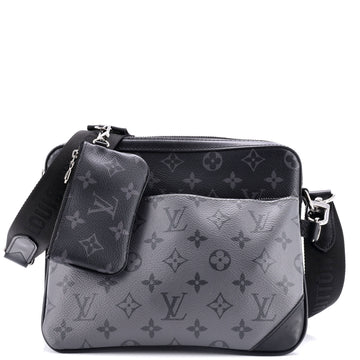 Trio Messenger Bag Reverse Monogram Eclipse Canvas