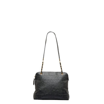 Chanel Triple Co. Gold  Chain houlder Bag Black Caviar S  CHANEL
