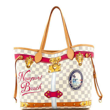 Neverfull NM Tote Limited Edition Cities Damier Summer Trunks MM