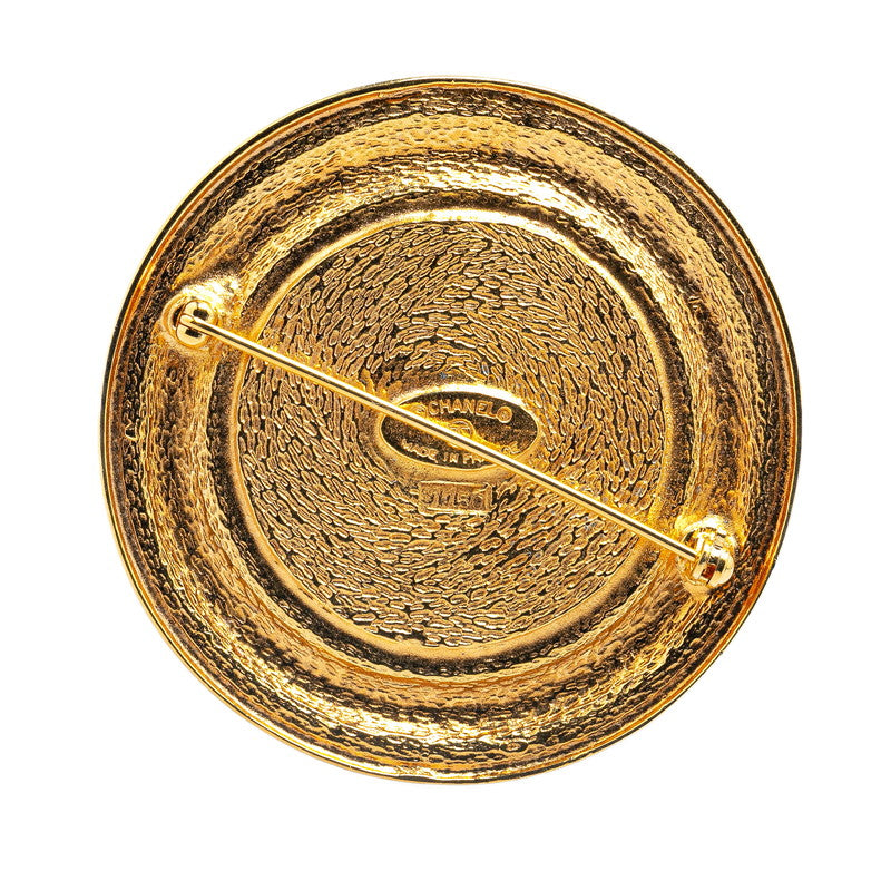 Chanel Medal Motif Brooch Gold