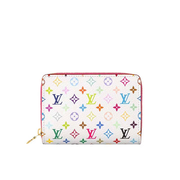 LV X MURAKAMI ZIPPY COIN PURSE WHITE 11CM