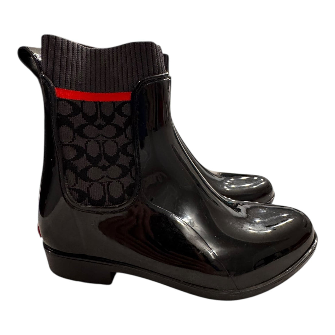 Boots Designer By Coach In Black, Size:7