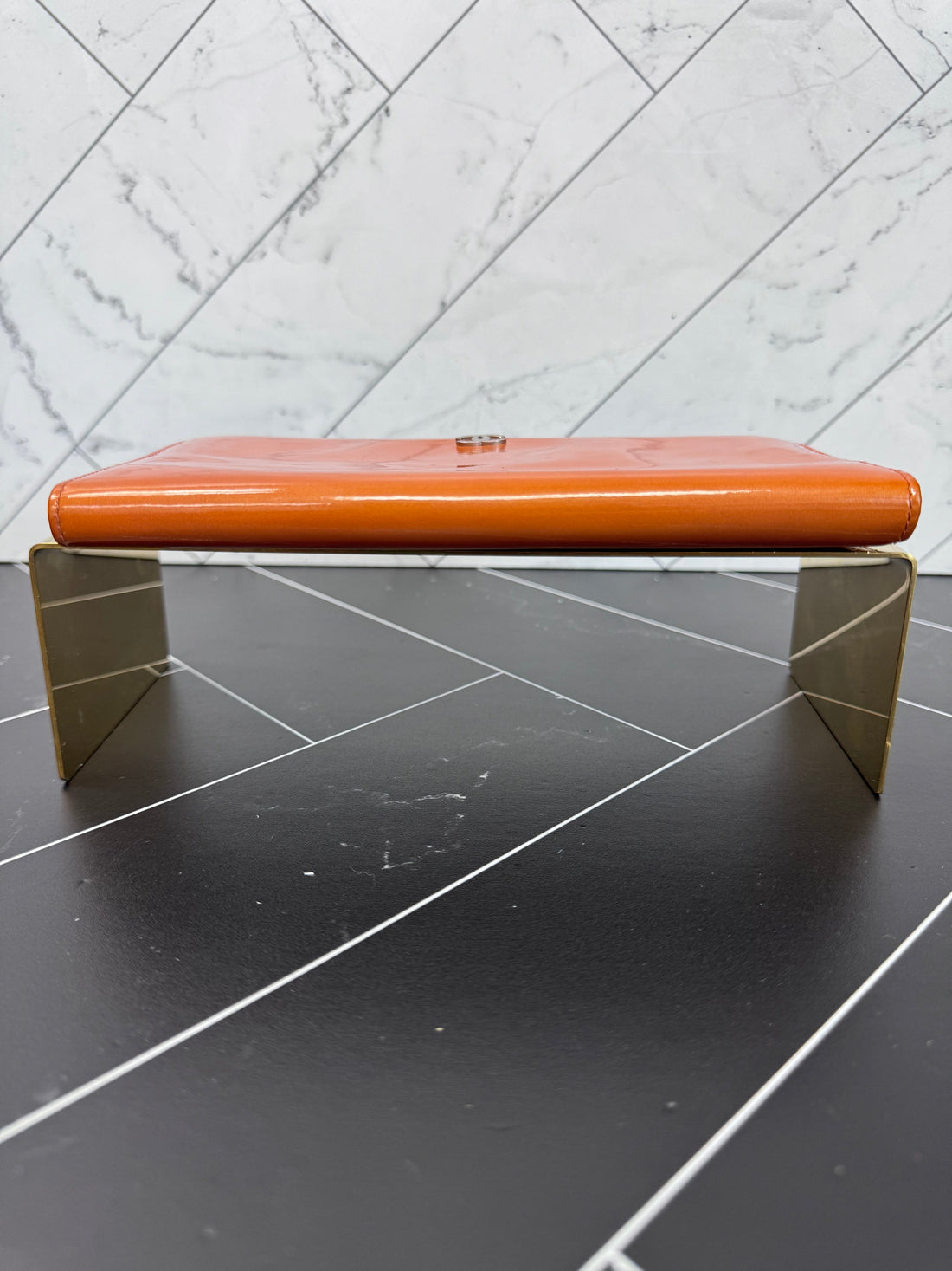 Chanel Orange New 1:1 Rep Leather Long Wallet