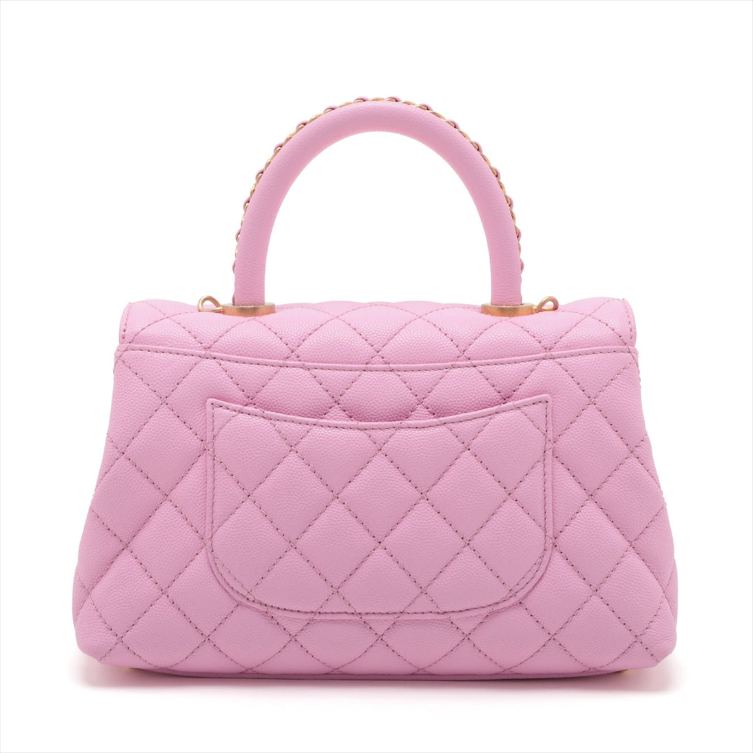 Chanel Coco Handle 24 XS Caviar S 2WAY Handbag Pink Gold  A92990