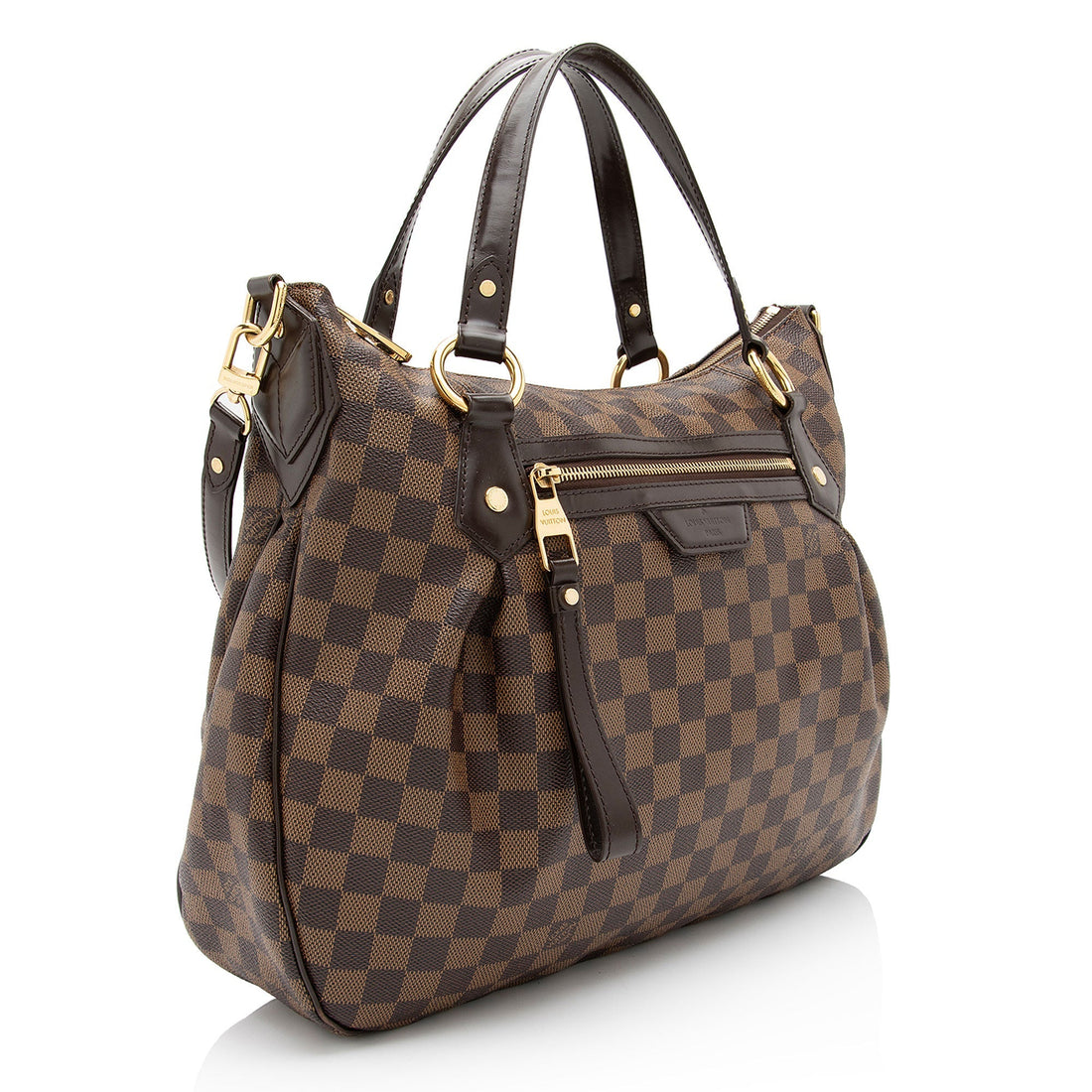 Louis Vuitton Damier Ebene Evora MM Shoulder Bag