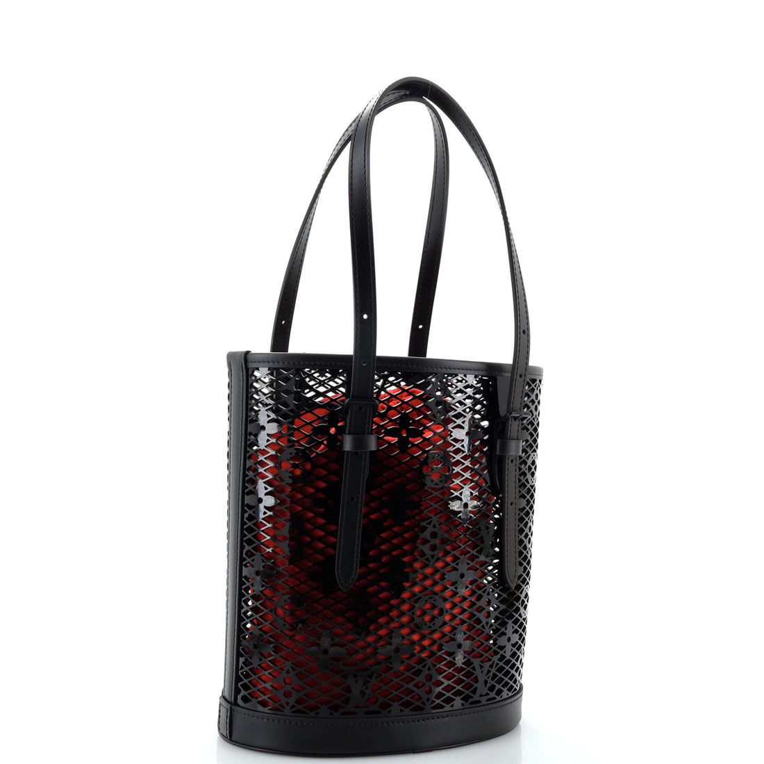 Bucket Bag Monogram Lace Leather PM