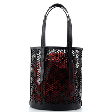 Bucket Bag Monogram Lace Leather PM