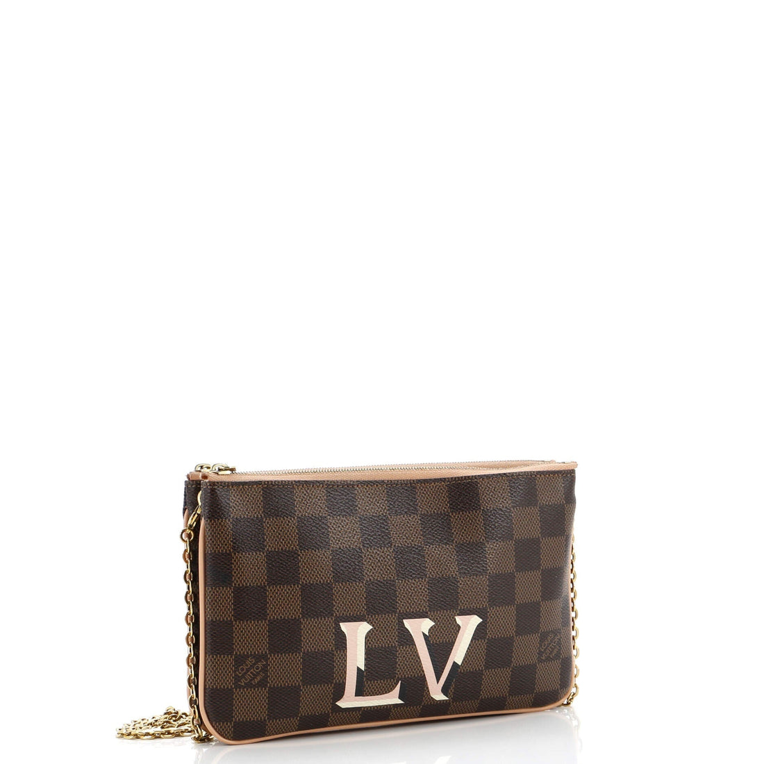 Double Zip Pochette Damier