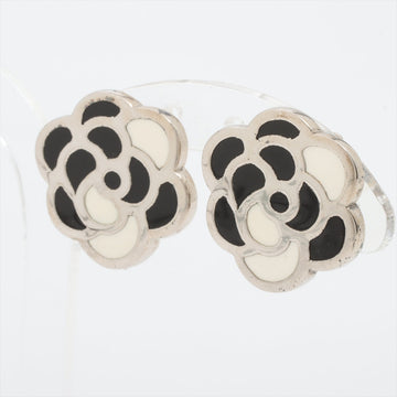 Chanel Camera 98P ear rings for both ears metal silver,