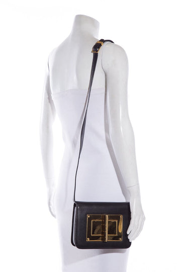 Tom Ford Natalia Black & Gold Handbag