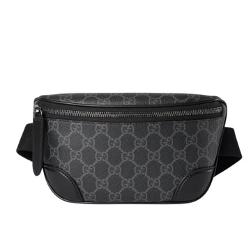 GG GG EMBLEM SMALL BELT BAG BLACK FABRIC 23CM ?821165 FAED9 1000