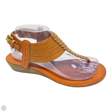 Sandals Designer By Coach In Brown & Orange, Size: 7.5