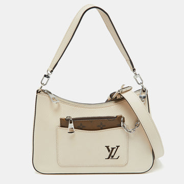 Louis Vuitton Cream  Leather Marelle Bag