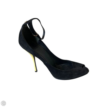 Shoes Luxury Designer By Gucci In Black, Size: 9