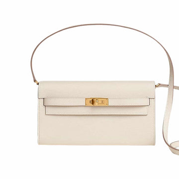 HM KELLY CLASSIQUE TO GO WALLET WHITE 19CM H080254CCAG