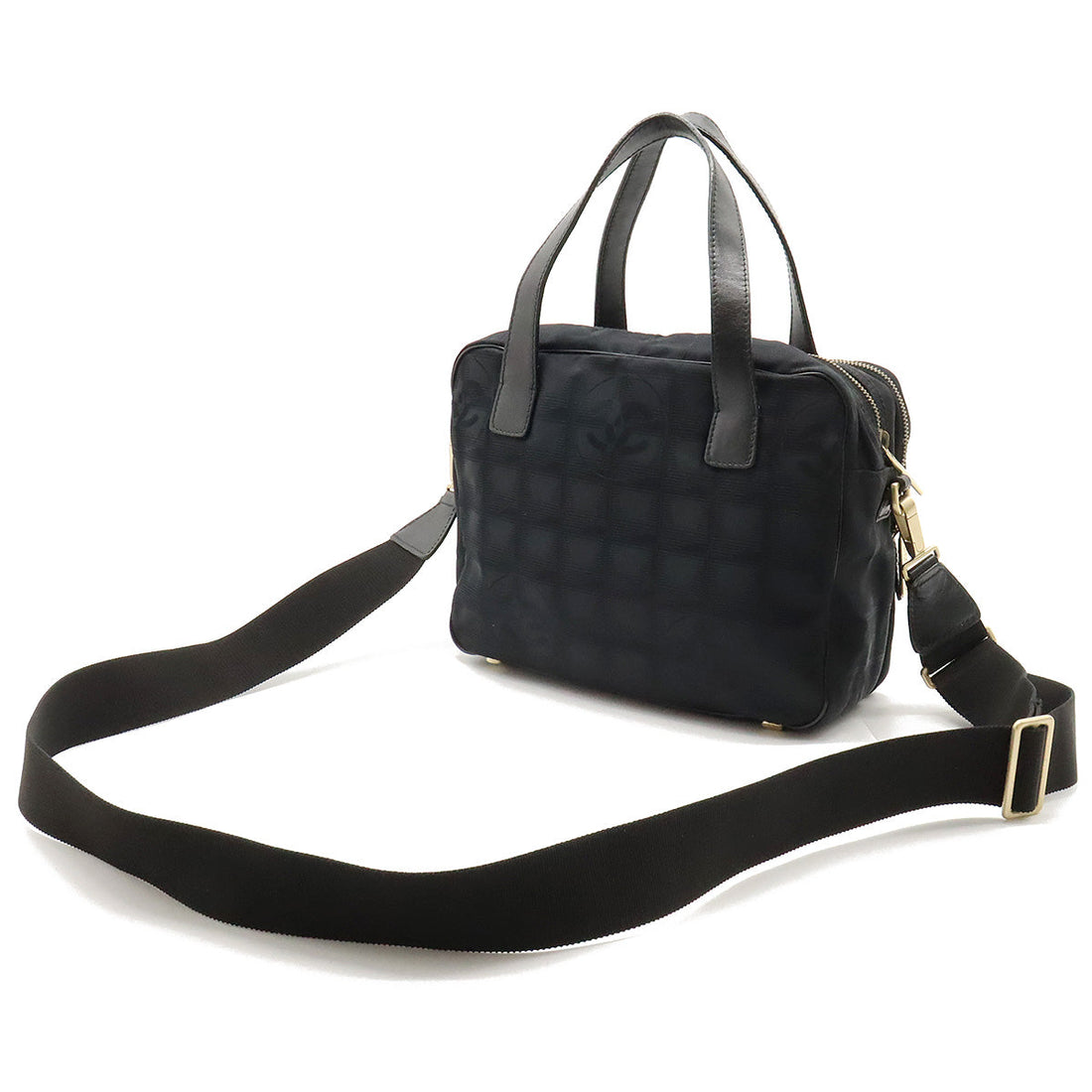 Chanel New Loveel Line Handbag 2WAY Handbags Nylon  Black Black A15970