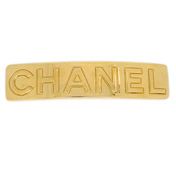 Chanel Hair Clip Hairpin Barrette Gold 97A/71
