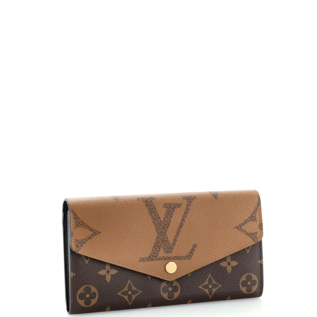 Sarah Wallet NM Reverse Monogram Giant and Monogram Canvas