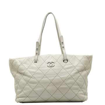 Chanel Mattress Cocono mark houlder Bag  Bag Gray Leather Lady Chanel