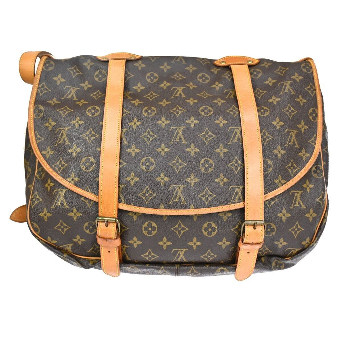 Louis Vuitton Saumur 43  Canvas Shoulder Bag