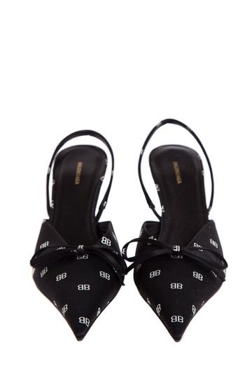 Balenciaga Black Slingback Heels SZ 36