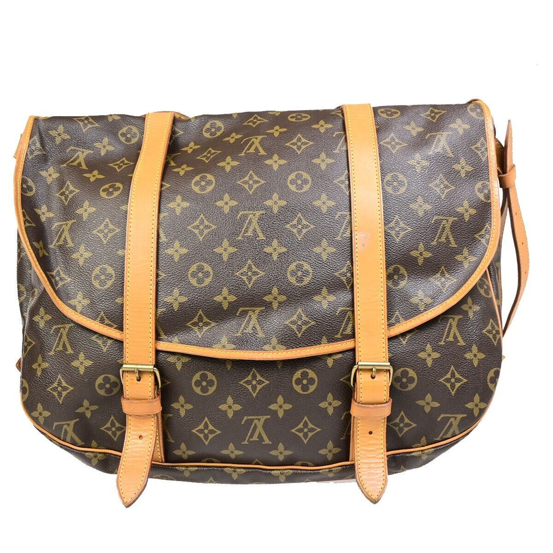 Louis Vuitton Saumur 43  Canvas Shoulder Bag