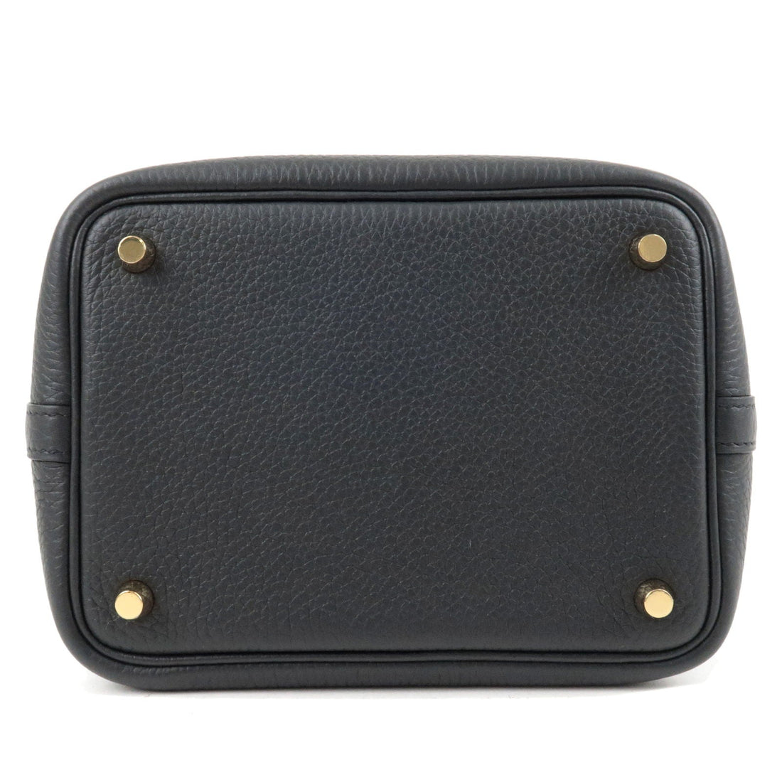 HERMES Taurillon Leather Picotin Lock PM Hand Bag Black