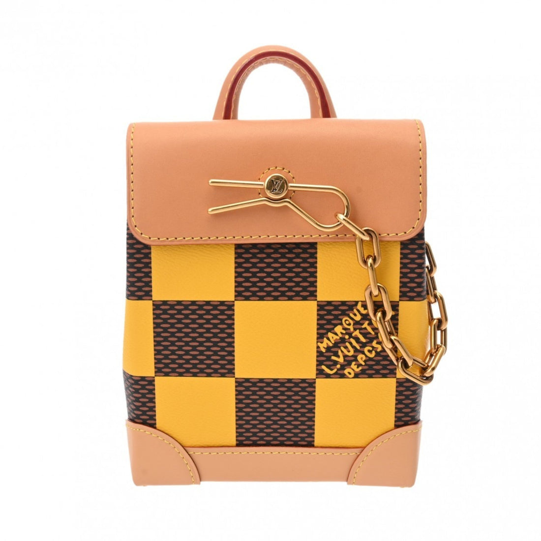Louis Vuitton  yellow Damier Canvas Handbag