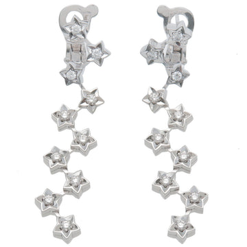 Chanel Comet 10Px2 Diamond Earrings K18WG 750WG White Gold