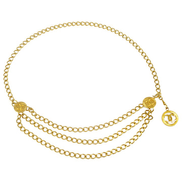 Chanel Medallion Chain Belt Gold 1984 Small New