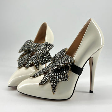 Gucci bow-embellished  leather pumps