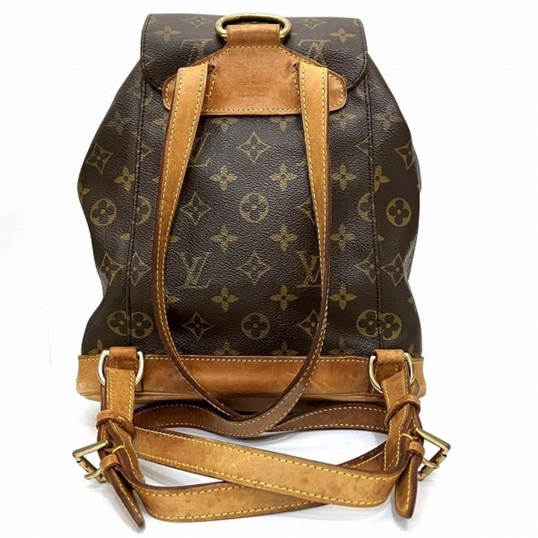 Louis Vuitton Montsouris Mm  Canvas Backpack Bag