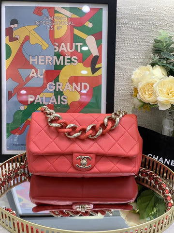 Top Quality Chanel Flap Bag Red 23*14CM 8408